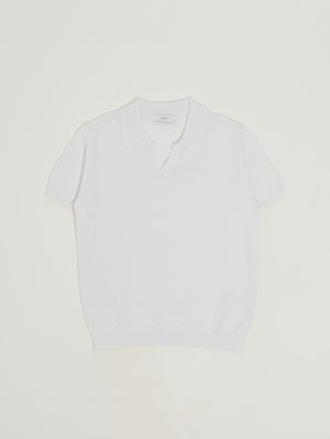 1. Boys' stretch cotton polo shirt White