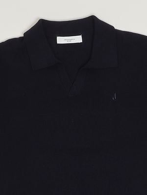 3. Polo pour garçon en coton stretch Bleu