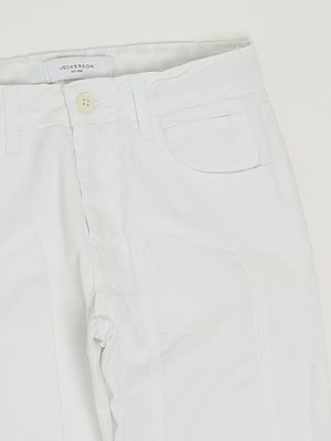 3. Jungenhose aus Stretch-Baumwolle Weiß