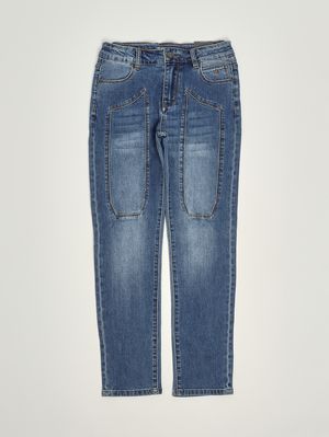 1. Boys' stretch cotton-blend denim jeans Denim