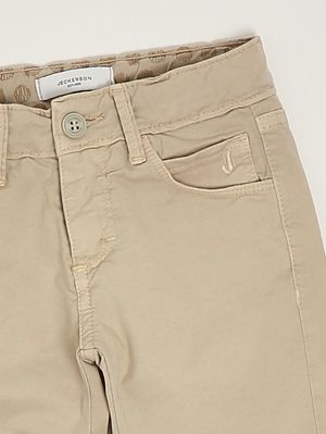 3. Pantalón de niño de algodón elástico Crudo
