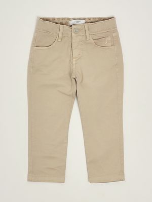 1. Pantalón de niño de algodón elástico Crudo