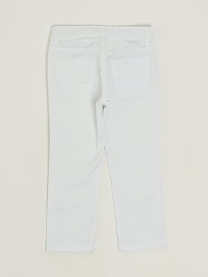 2. Pantalon pour garçon en coton stretch Blanc