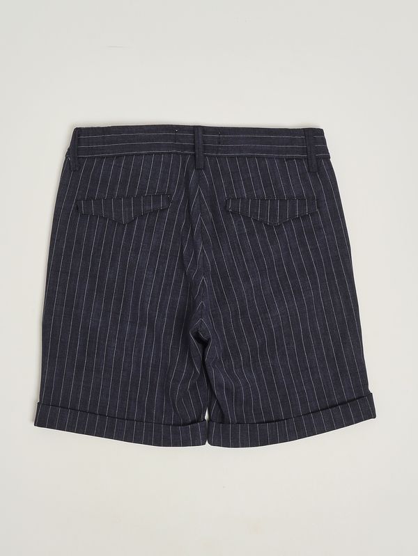 2. Bermudas para niño en mezcla de algodón elástico Azul Jeckerson j5127ps26