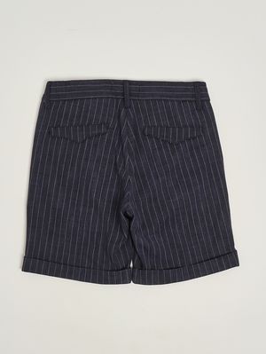 2. Bermudas para niño en mezcla de algodón elástico Azul