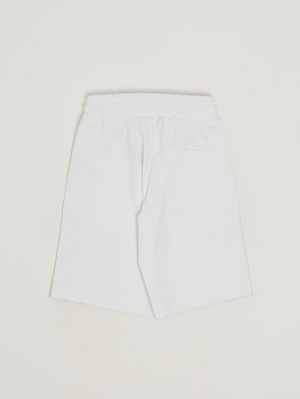 2. Shorts de niño de felpa de algodón Blanco