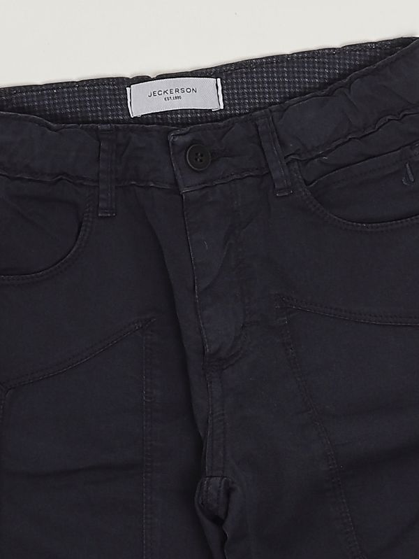 3. Bermuda garçon en coton stretch Bleu Jeckerson j5158ps26