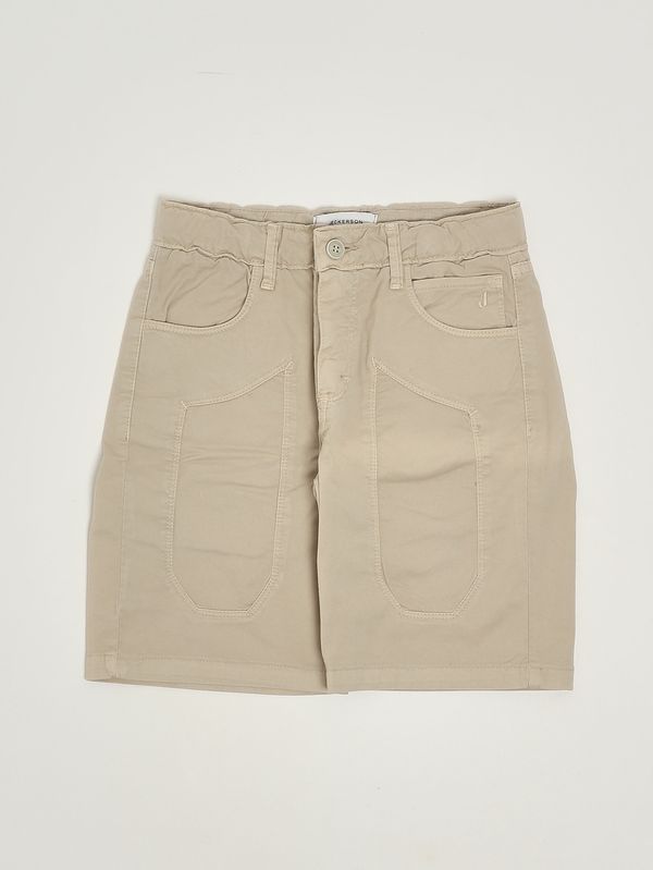 1. Bermudashorts für Jungen aus Stretch-Baumwolle Ecru Jeckerson j5158ps26