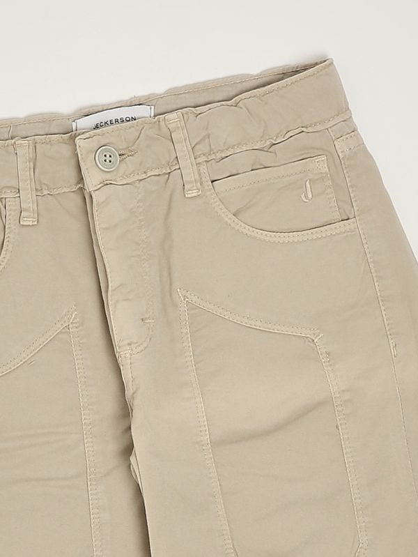 3. Bermudashorts für Jungen aus Stretch-Baumwolle Ecru Jeckerson j5158ps26