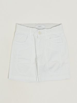 1. Bermuda bambino in cotone stretch Bianco