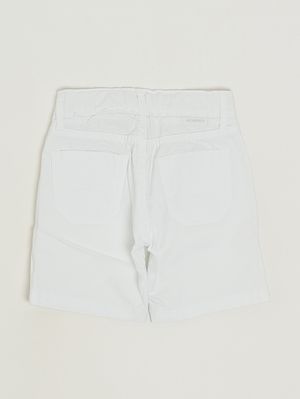 2. Bermuda bambino in cotone stretch Bianco