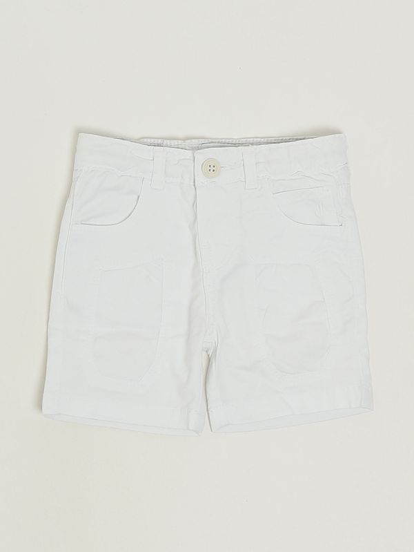 Short en coton extensible pour bébé garçon Blanc Jeckerson