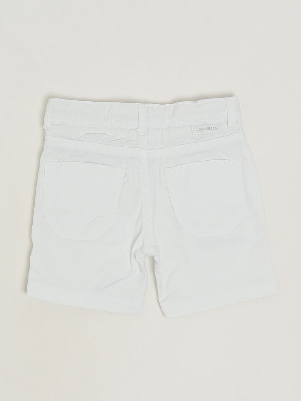 2. Pantaloncino neonato in cotone stretch Bianco Jeckerson jn5405ps26
