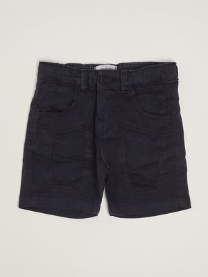 1. Pantaloncino neonato in cotone stretch Blu