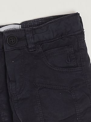3. Pantaloncino neonato in cotone stretch Blu