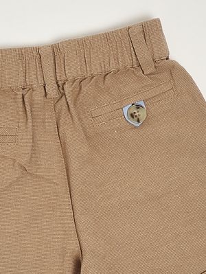 3. Shorts für Babys aus Baumwoll-Leinen-Mischgewebe Erde