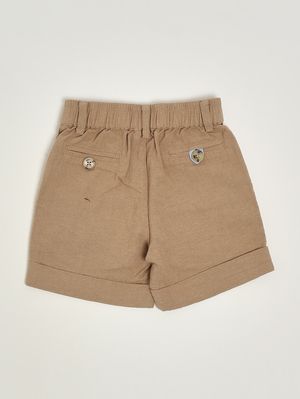2. Shorts für Babys aus Baumwoll-Leinen-Mischgewebe Erde