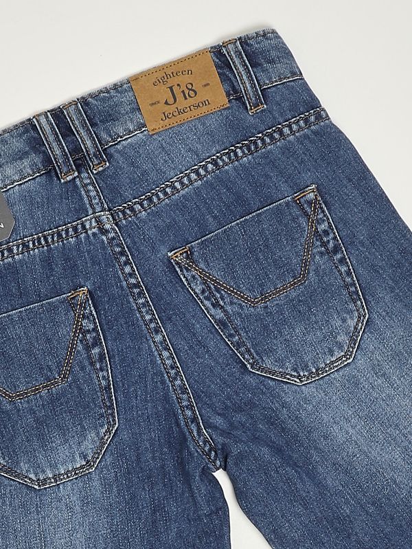 3. Bermuda bambino in misto cotone Denim Jeckerson j5191ps26