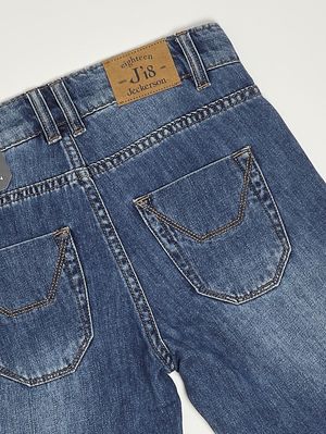 3. Bermuda pour garçon en mélange de coton Denim