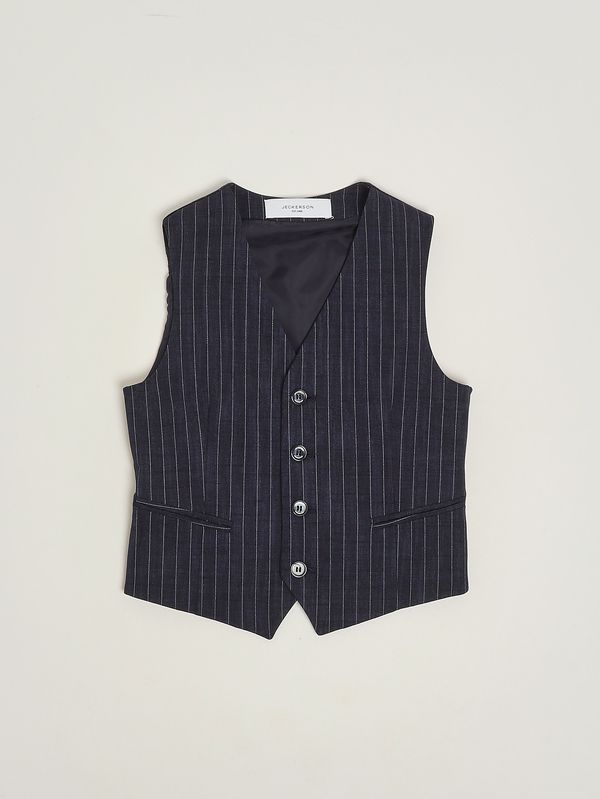 1. Chaleco para niño en mezcla de algodón elástico Azul Jeckerson j5134js26