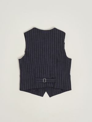 2. Chaleco para niño en mezcla de algodón elástico Azul