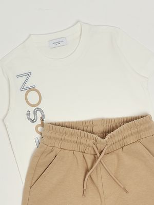 3. Ensemble pour garçon en mélange de coton Lait-Terre