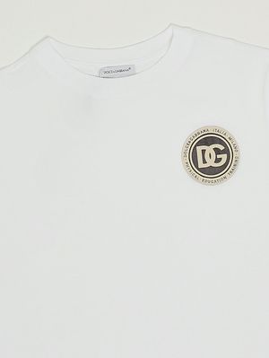 3. T-shirt bambino in cotone Bianco