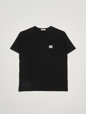 1. T-shirt bambino in cotone Nero