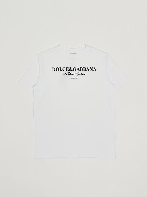 1. T-shirt enfant en coton Blanc Dolce e Gabbana l4jthug7p1y