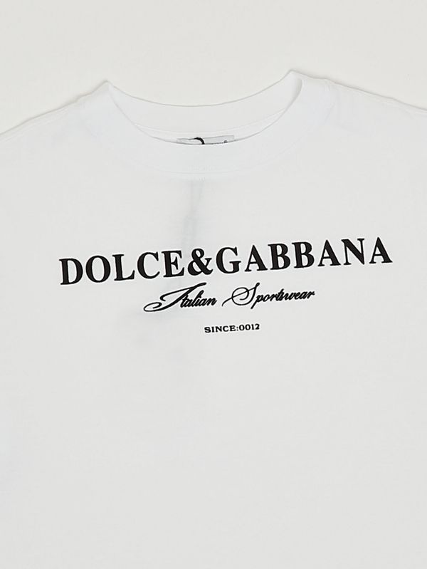 3. T-shirt enfant en coton Blanc Dolce e Gabbana l4jthug7p1y