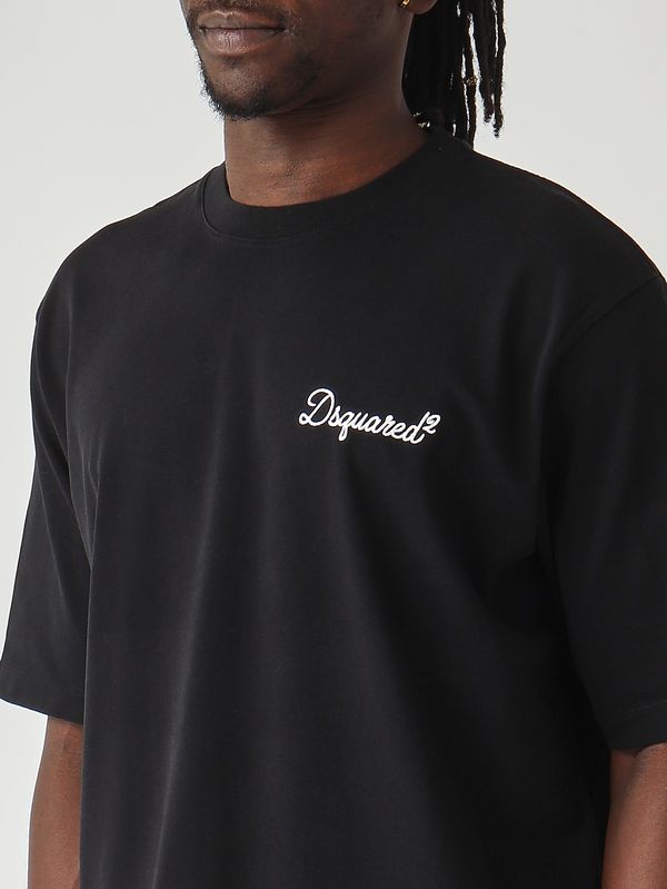 Dsquared2 Men's cotton jersey T-shirt - Black | Caposerio.com