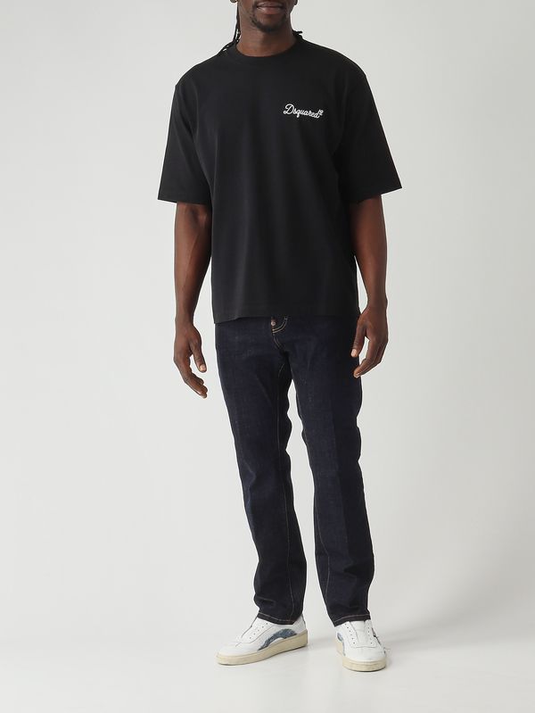 2. Men's cotton jersey T-shirt Black Dsquared2 s74gd1525d20106
