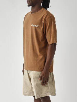 3. Camiseta de hombre de punto de algodón Marrón
