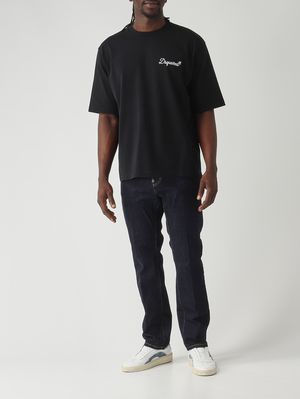 2. Men's cotton jersey T-shirt Black