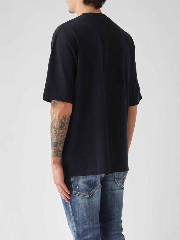 4. T-shirt homme en jersey de coton bleu marine Dsquared2 s74gd1521d20106
