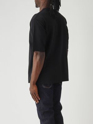 4. Camiseta de hombre de punto de algodón Negro