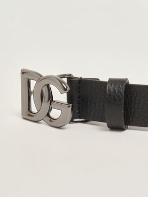 3. Ledergürtel für Mädchen Schwarz