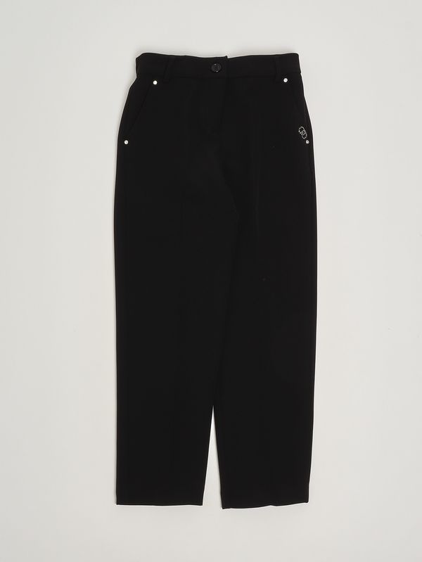 Pantalon en crêpe pour fille Noir Liu Jo