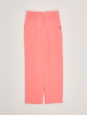 1. Pantalone bambina in crepe Corallo