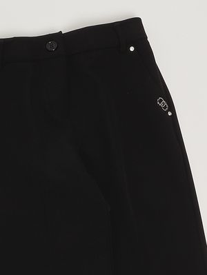 3. Pantalone bambina in crepe Nero