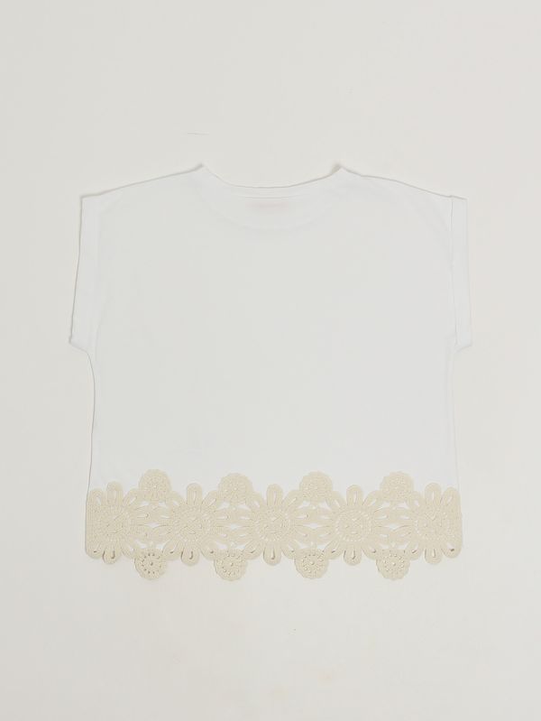 2. Camiseta de algodón para niña Blanco Liu Jo ga6047js003