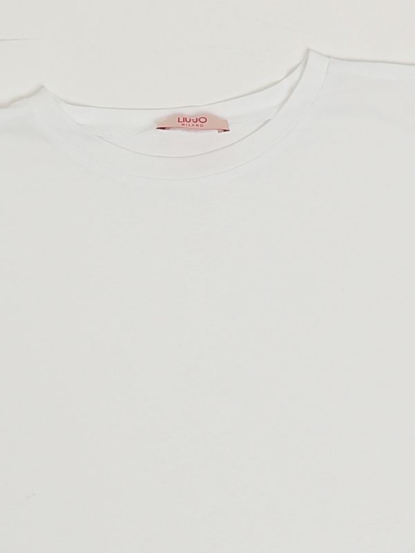 3. Camiseta de algodón para niña Blanco Liu Jo ga6047js003