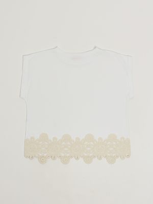 2. Camiseta de algodón para niña Blanco