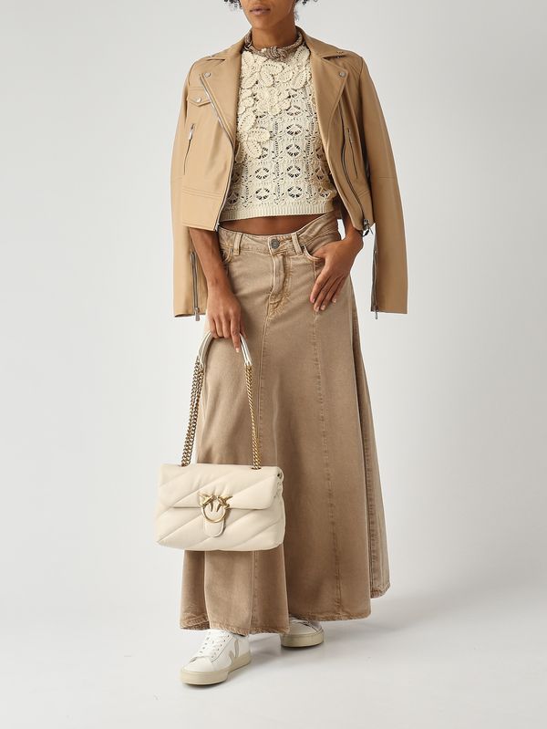 2. Top de mujer de ganchillo Nata Pinko 106863a3b8