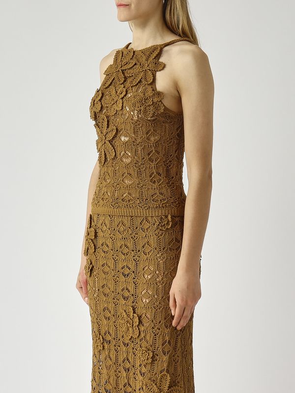 6. Top femme au crochet Bronze Pinko 106863a3b8