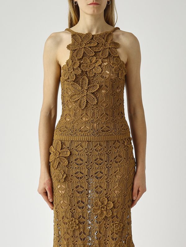 2. Top femme au crochet Bronze Pinko 106863a3b8