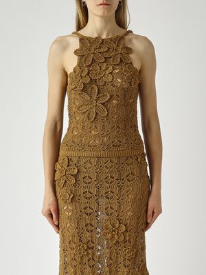 2. Top femme au crochet Bronze
