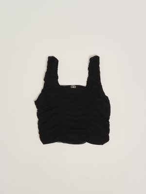 1. Tüll-Top für Mädchen Schwarz