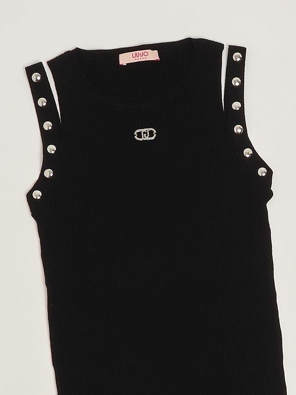 3. Strickkleid für Mädchen Schwarz Liu Jo ga6108ma74r
