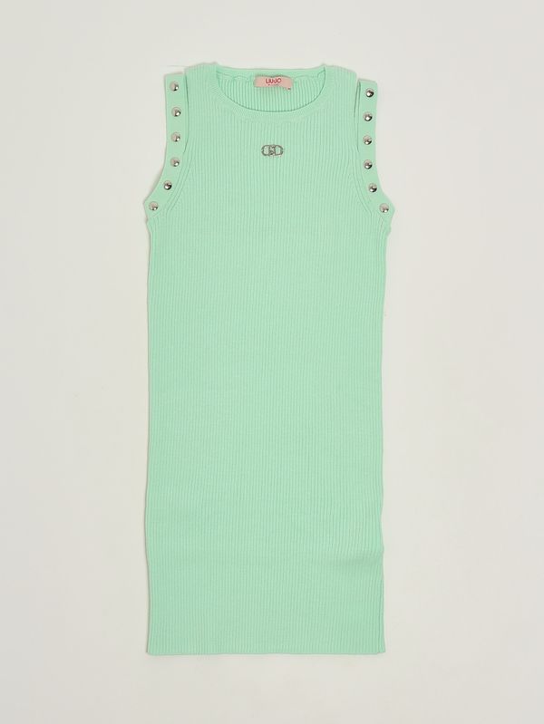 1. Abito bambina in maglia Verde Liu Jo ga6108ma74r
